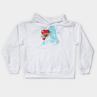 Women's Hockey Player Tattoo Style Kids Hoodie