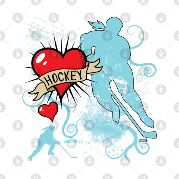 Women's Hockey Player Tattoo Style by SaucyMittsHockey