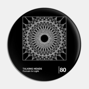Talking Heads / Minimal Style Graphic Design Pin