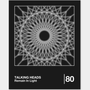Talking Heads / Minimal Style Graphic Design Posters and Art