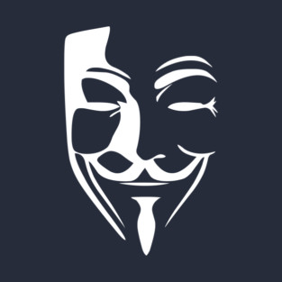 Anonymous Face White T-Shirt