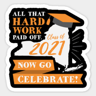 2021 New York Graduation Class Themed product Sticker