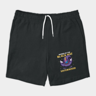 Member of the Black Hat Sisterhood Halloween Witch Shorts