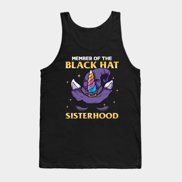 Member of the Black Hat Sisterhood Halloween Witch Tank Top by creative