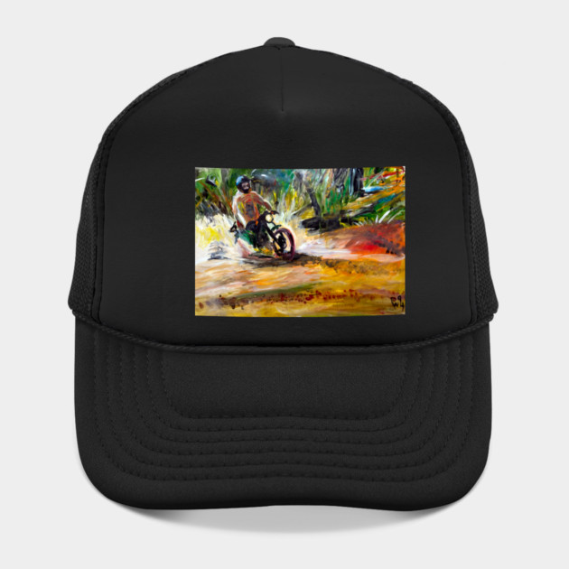 Mountain bike Splash – Motocycle Trail Painting Tee by DonWillisJrArt