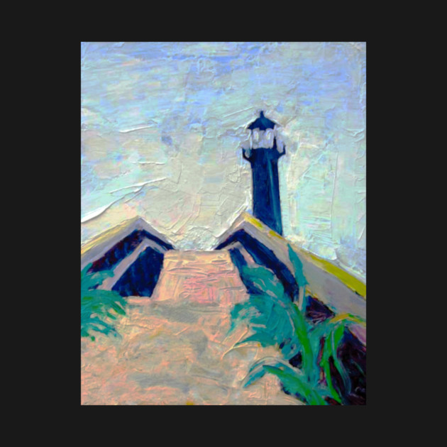 Tybee Island GA Lighthouse – Impressionist Coastal Painting by DonWillisJrArt