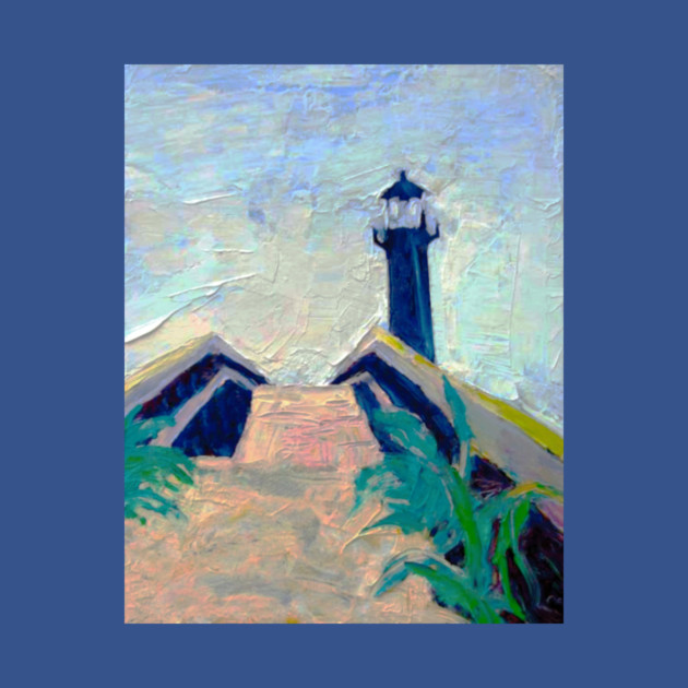 Tybee Island GA Lighthouse – Impressionist Coastal Painting by DonWillisJrArt
