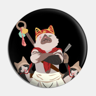 Monster Hunter World: Meowscular Chef Pin
