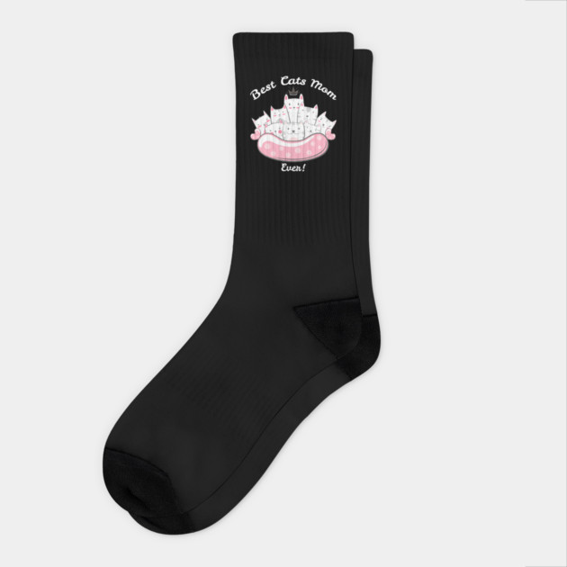 Best Cats Mom Ever Socks by creative
