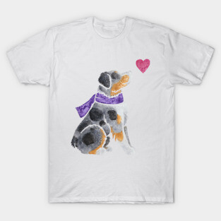 Watercolour Australian Shepherd T-Shirt