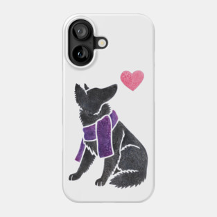 Watercolour Groenendael Phone Case