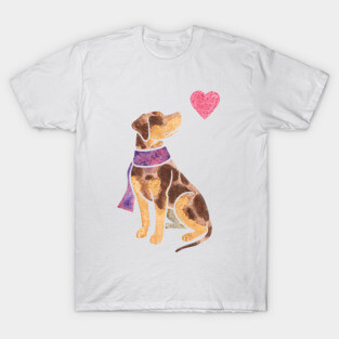 Watercolour Catahoula Leopard Dog T-Shirt