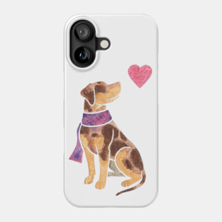Watercolour Catahoula Leopard Dog Phone Case