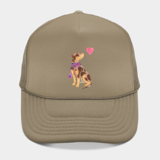Watercolour Catahoula Leopard Dog Hat