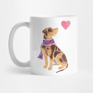 Watercolour Catahoula Leopard Dog Mug