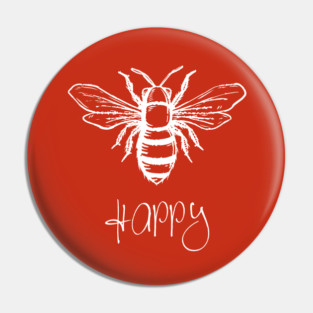 Bee Happy Pin