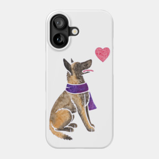 Watercolour Malinois Phone Case