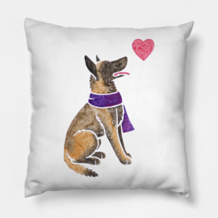 Watercolour Malinois Pillow