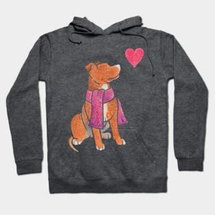 Watercolour Pit Bull Hoodie