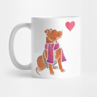 Watercolour Pit Bull Mug