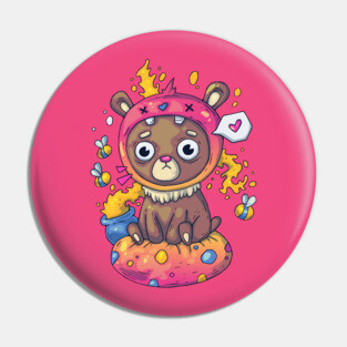 bear moody pot honey cartoon Pin