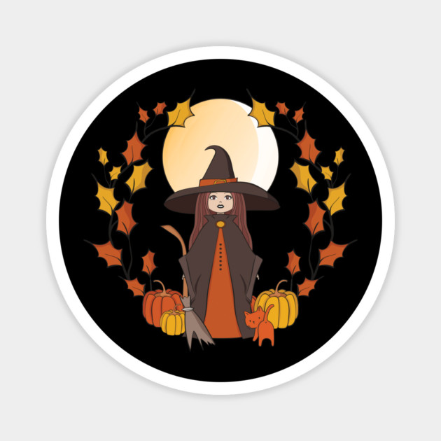 Halloween Autumn Cheeky Witch® Magnet by Cheeky Witch