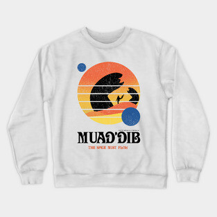 Muaddib, The Spice Must Flow, Vintage Arrakis Crewneck Sweatshirt