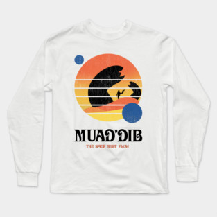 Muaddib, The Spice Must Flow, Vintage Arrakis Long Sleeve T-Shirt