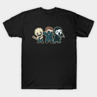 Cute Classic Horror Movie Characters T-Shirt