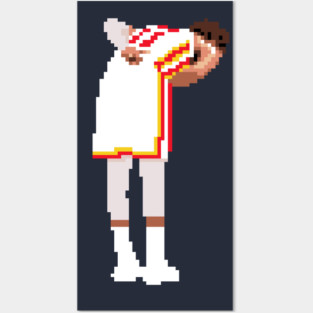 Trae Young Pixel Bow Posters and Art