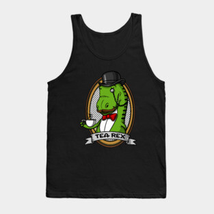 Tea Rex Dinosaur Tank Top