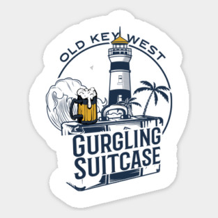 Gurgling Suitcase Old Key West Orlando Resort Sticker