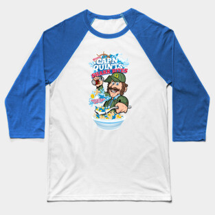 Captain Quint's Shark Bites Baseball T-Shirt