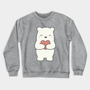 Kawaii Cute Adorable Polar Bear Crewneck Sweatshirt