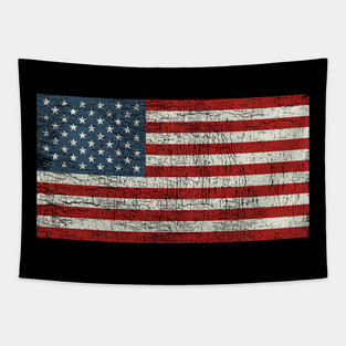 Vintage American Flag Tapestry