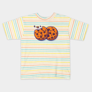 Chocolate Cookies Cartoon Vector Icon Illustration Kids T-Shirt
