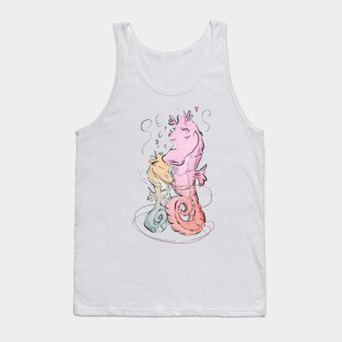 Seahorse Hugs (Color) Tank Top