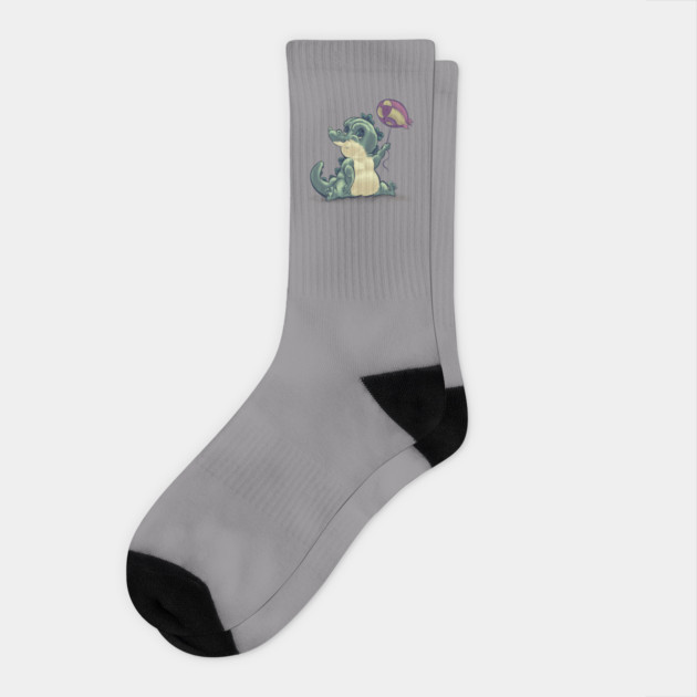 baby godzilla Socks by majanation
