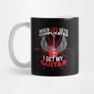 Guitar Player Design - Life is Complicated Mug