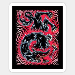 Beast of Darkness Oldschool Sticker