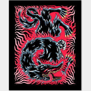 Beast of Darkness Oldschool Posters and Art