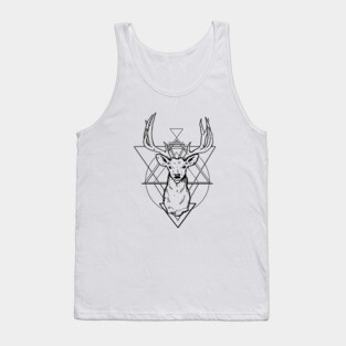 Geometric Deer Tank Top