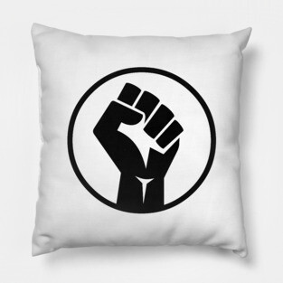 Black Power Fist Pillow