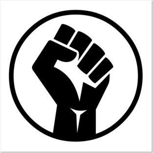 Black Power Fist Posters and Art