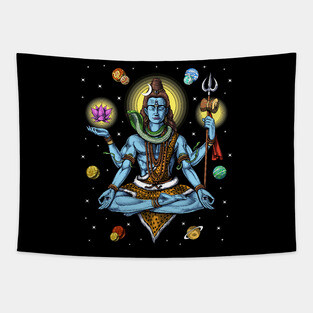 Lord Shiva Meditation Tapestry
