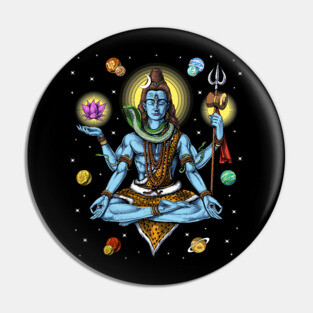 Lord Shiva Meditation Pin