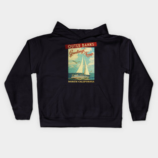 outer banks - north carolina Kids Hoodie