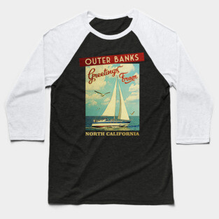outer banks - north carolina Baseball T-Shirt