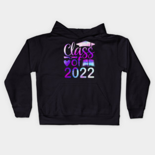 Class Of 2022 Graduation Senior 2022 Men Girl Shirt Tie Dye Kids Hoodie