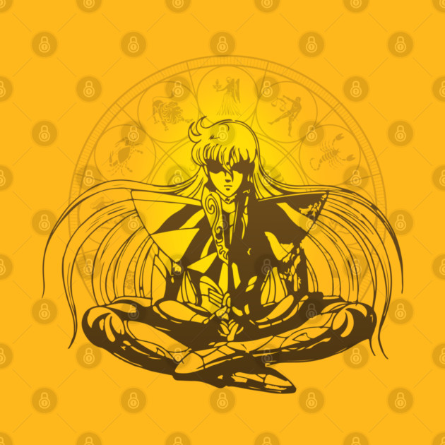 Tシャツ・アパレル Rare Vtg Saint Seiya Virgo Shaka T-Shirt Virgo Shaka Saint Seiya Zodiac Knights in Orange - Virgo Shaka - T